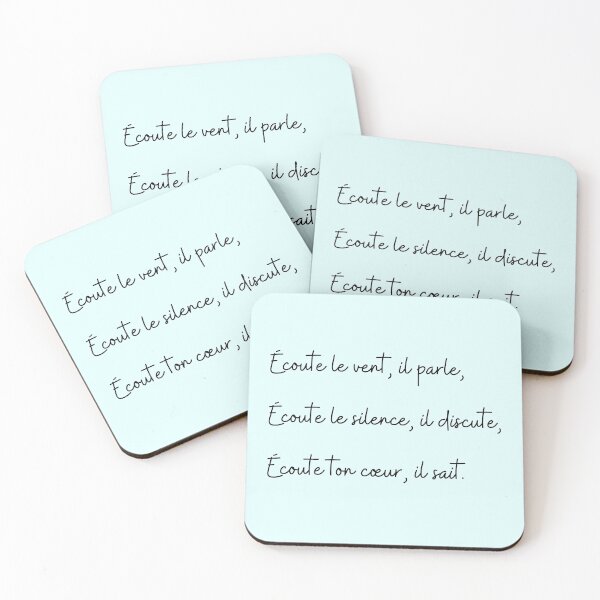 Item preview, Ecoute le vent, il parle, écoute le silence, il discute, écoute ton coeur, il sait. designed and sold by EnlightParis.