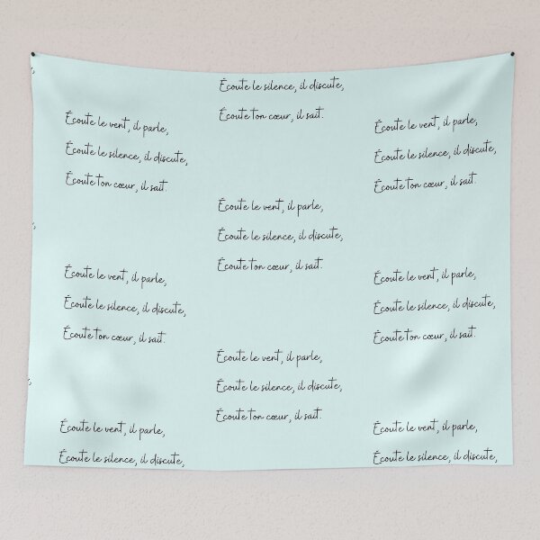 Item preview, Ecoute le vent, il parle, écoute le silence, il discute, écoute ton coeur, il sait. designed and sold by EnlightParis.