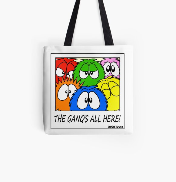 Group Shot - Fluffballs All Over Print Tote Bag