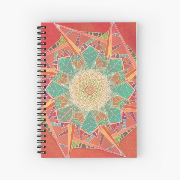Symmetry in Rotation Spiral Notebook