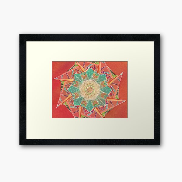 Symmetry in Rotation Framed Art Print