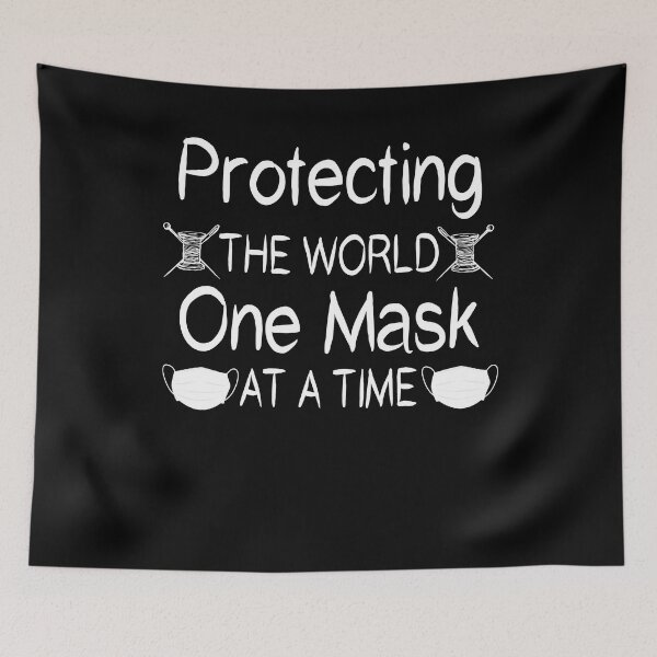 Item preview, Protecting The World One Mask At A Time designed and sold by Merch By ika.