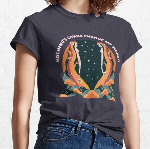 The Beatles Inspired, Across The Universe, Retro Rainbow Girls Classic T-Shirt