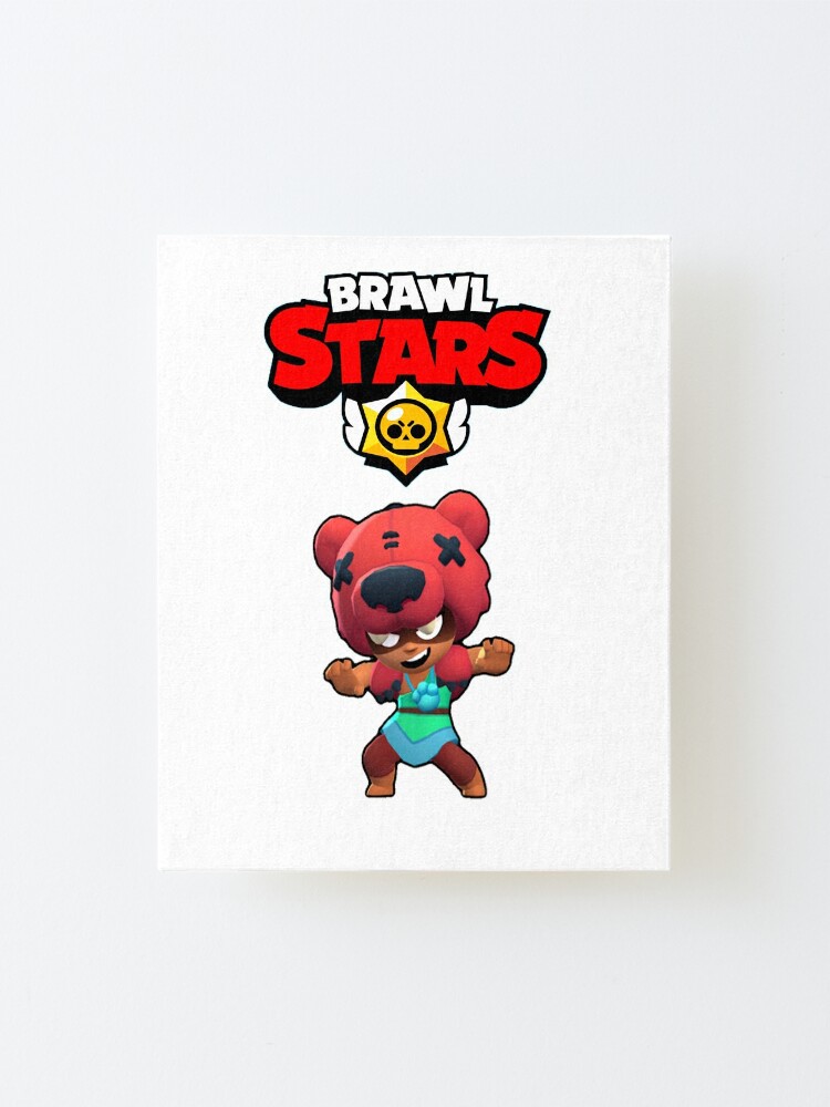 Nita Design Videogame Mounted Print By Disenyosbubble Redbubble - nita brawl stars portrait