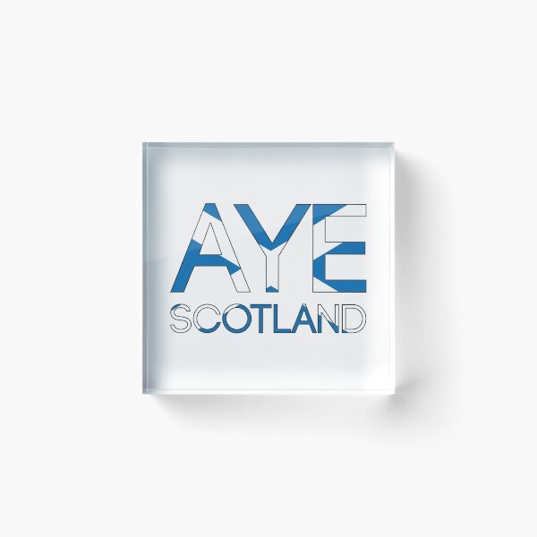 Item preview, AYE SCOTLAND, Scottish Independence Saltire Flag Text Slogan designed and sold by MacPean.