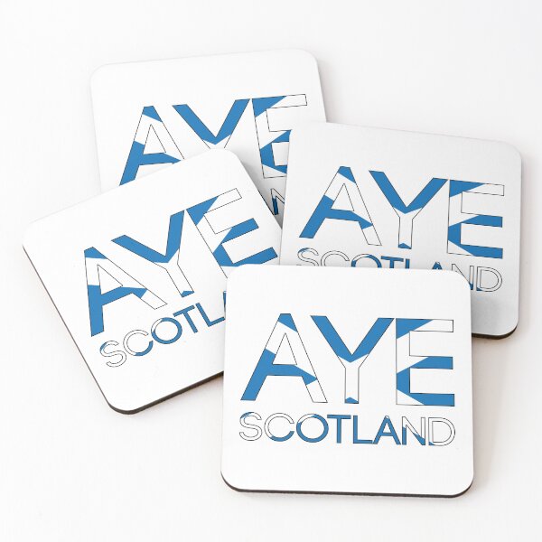 Item preview, AYE SCOTLAND, Scottish Independence Saltire Flag Text Slogan designed and sold by MacPean.