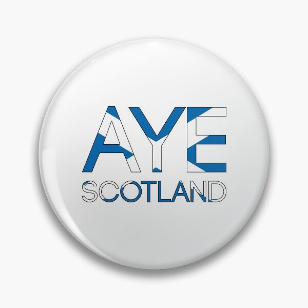 Item preview, AYE SCOTLAND, Scottish Independence Saltire Flag Text Slogan designed and sold by MacPean.