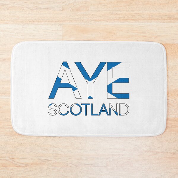Item preview, AYE SCOTLAND, Scottish Independence Saltire Flag Text Slogan designed and sold by MacPean.