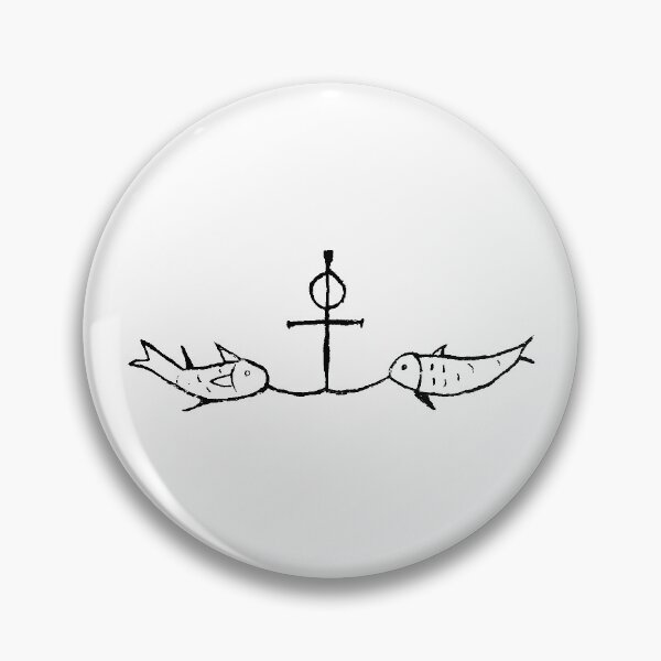 Item preview, Fish on an Anchor/Cross - Light Background designed and sold by VerShirts.