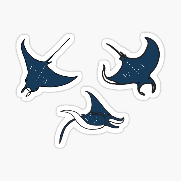 Manta rays Sticker