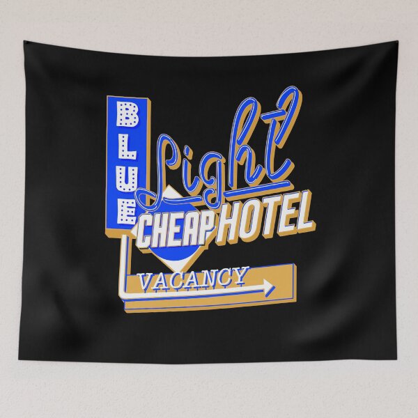 Item preview, Blue Light Cheap Hotel designed and sold by Sugar-Magnolia.