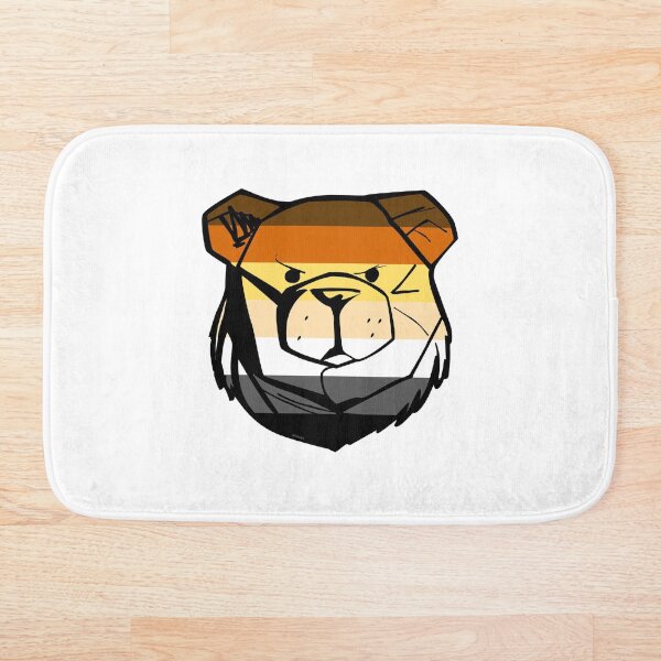 Robust Bear Flag Bath Mat