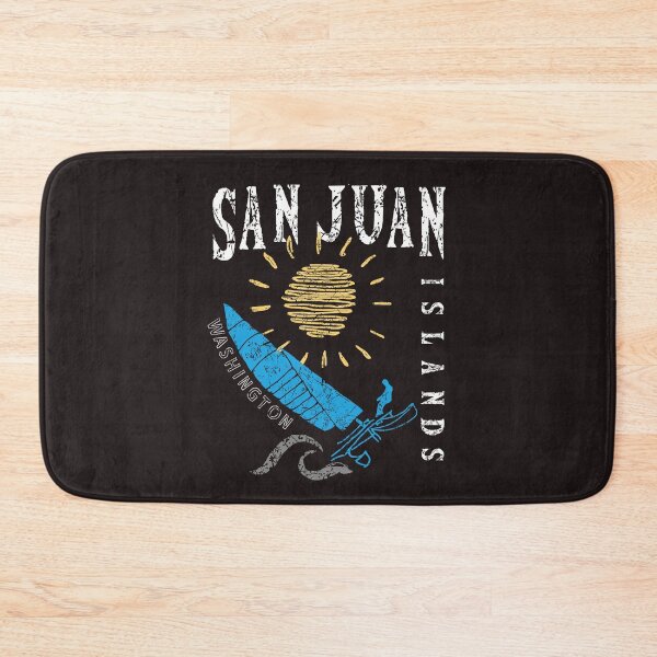 Item preview, San Juan Islands, Washington Sailing Catamaran Sailboat Beam Reach Blue WA designed and sold by ArtByBollwitt.