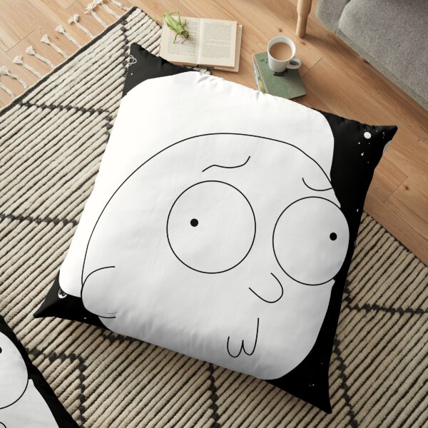 Morty Space art Floor Pillow