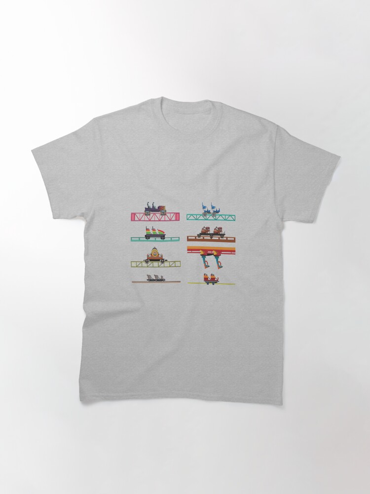 Alternate view of Knotts Berry Farm Coaster Cars Classic T-Shirt