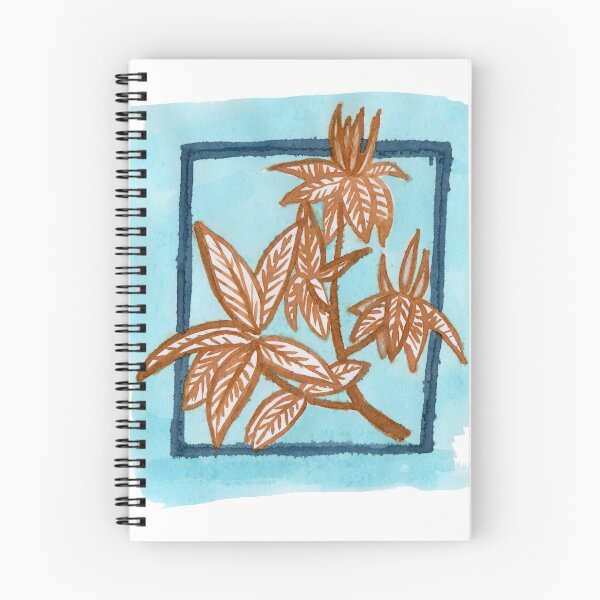 Item preview, framed loqat branch in light blue  designed and sold by AnnaBaldon.