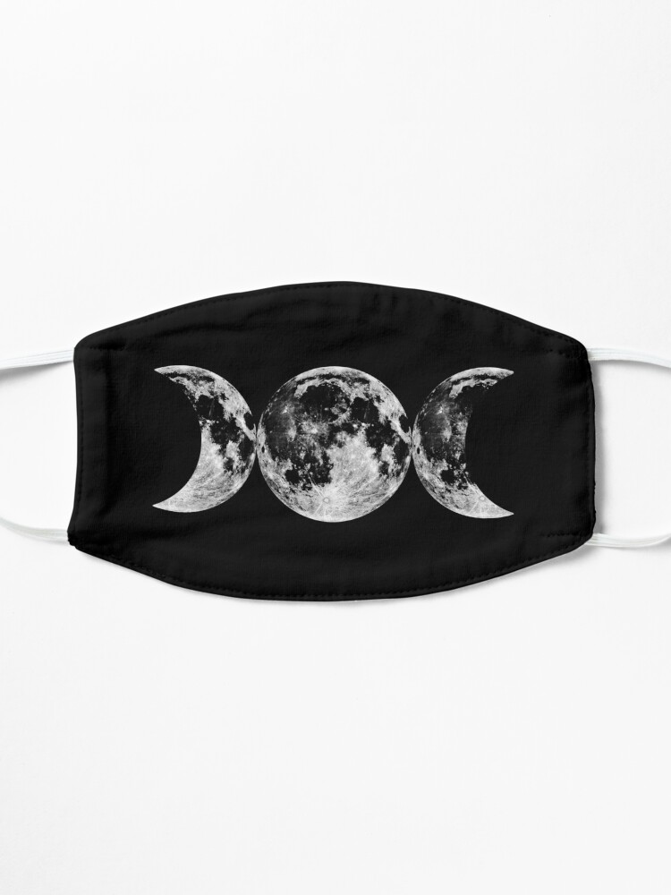 Alternate view of Triple Moon Goddess Symbol Mask