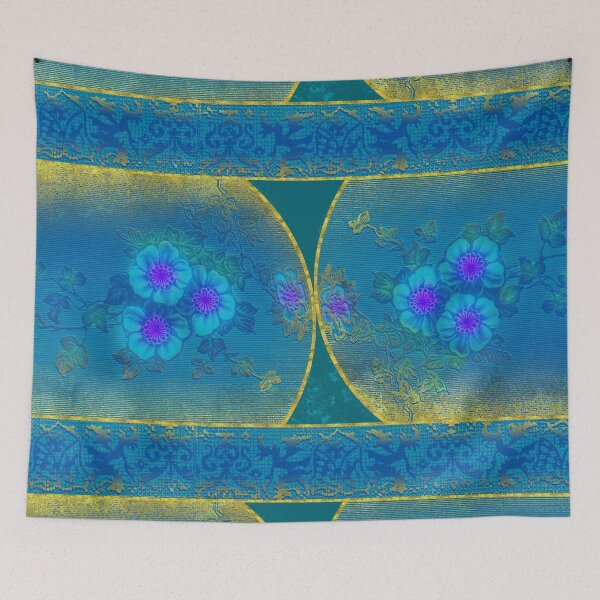 Item preview, Chinese style Engraving in Gold and Glowing colors designed and sold by Vassia Sarri.