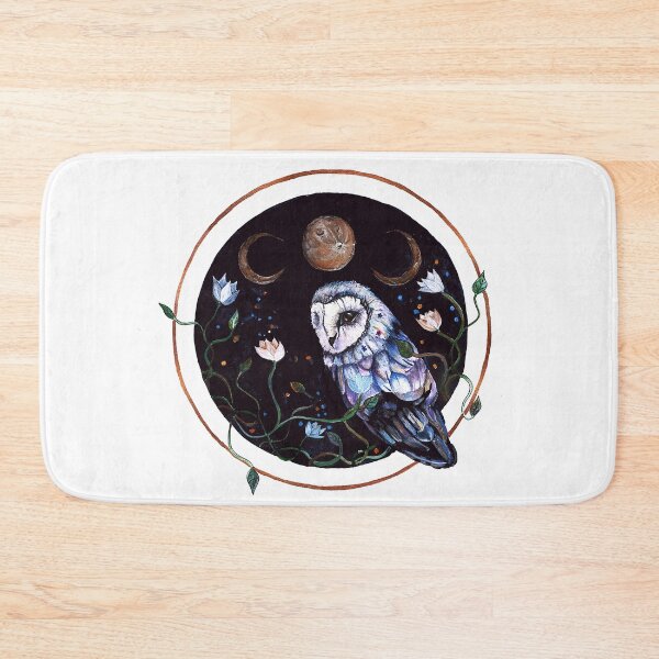 Item preview, Owl with moon designed and sold by KeraBrownArt.