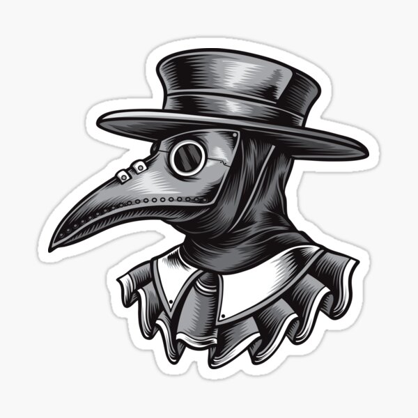 Item preview, Plague Doctor Black and White designed and sold by GasparArts.