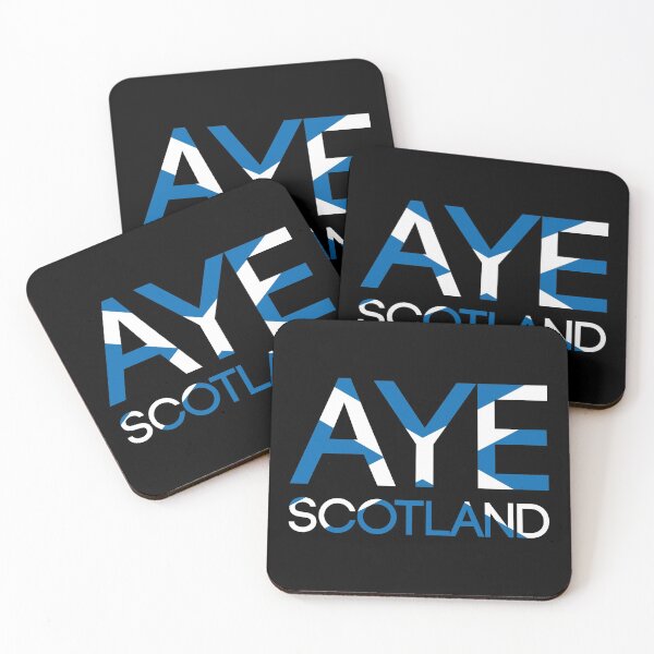 Item preview, AYE SCOTLAND, Scottish Independence Saltire Flag Text Slogan designed and sold by MacPean.