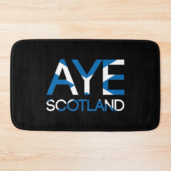Item preview, AYE SCOTLAND, Scottish Independence Saltire Flag Text Slogan designed and sold by MacPean.