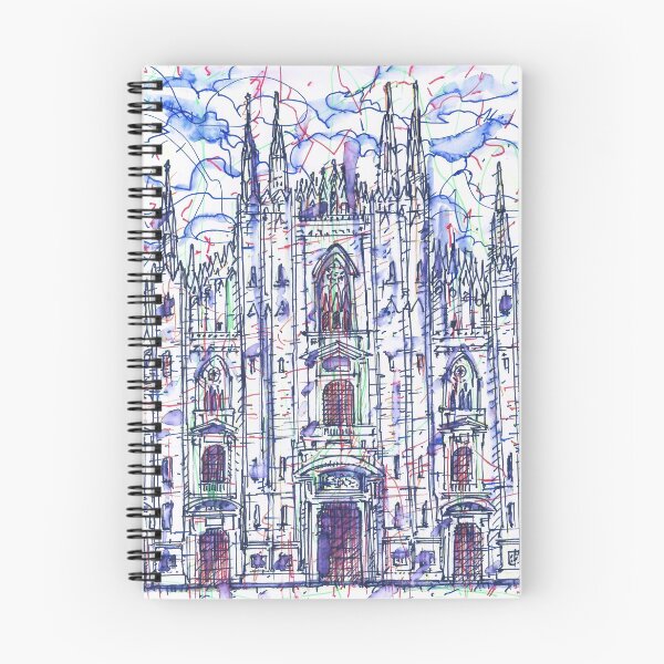 Item preview, CATEDRAL DE MILÁN - DUOMO acuarela y pintura a tinta designed and sold by lautir.