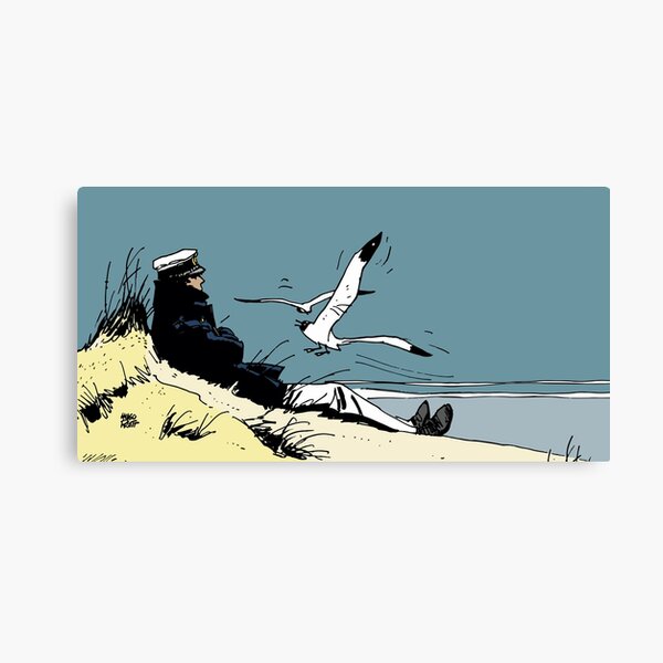 Corto Maltese on the seashore Canvas Print