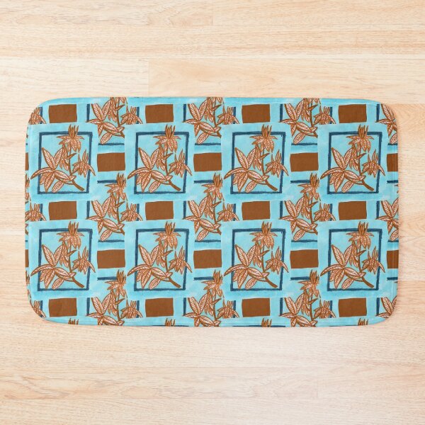Item preview, framed loqat branch pattern in coffee designed and sold by AnnaBaldon.