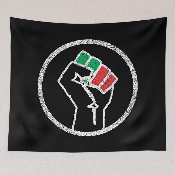 Aperçu de l'œuvre Black Power Fist Grunge créée et vendue par goodspy.