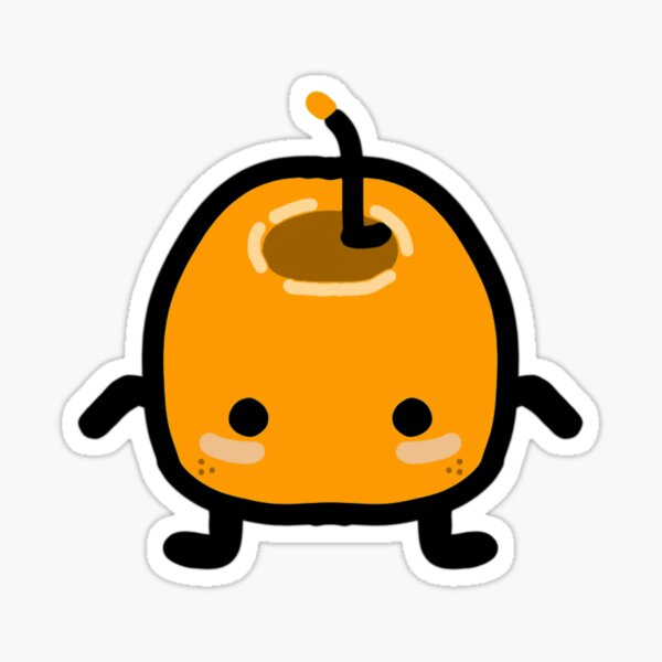 Aperçu de l'œuvre Orange Junimo Stardew Valley créée et vendue par hannahlllttt.