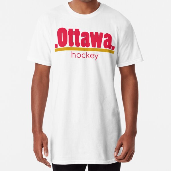 Ottawa Senators Old Time Hockey Old Briggs Distressed Logo T-Shirt