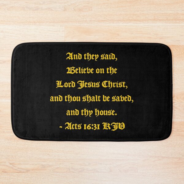 Item preview, Acts 16:31 KJV - AV 1611 Gold Text designed and sold by VerShirts.