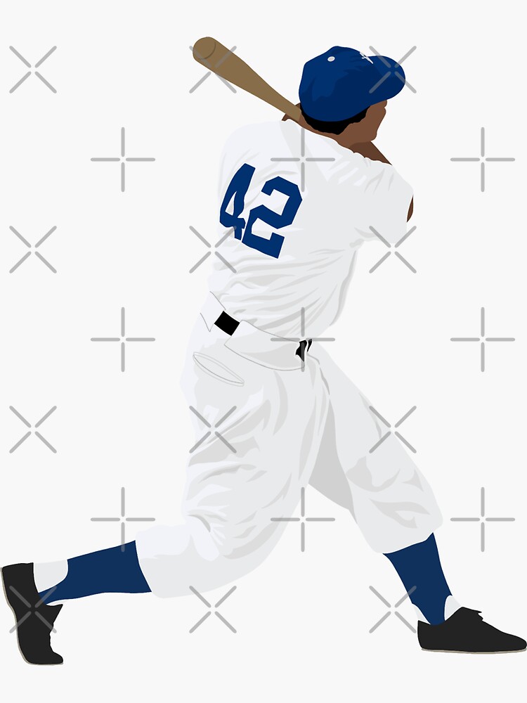 Jackie Robinson 42 Sticker 