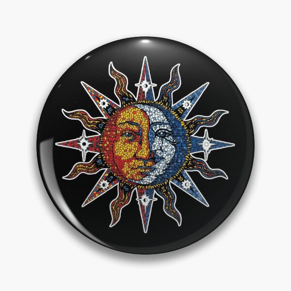 Celestial Mosaic Sun/Moon Pin
