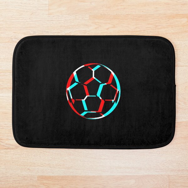 Item preview, Fußball Soccer Fussball 3D effekt rot blau schwarz designed and sold by BucketheadMerch.
