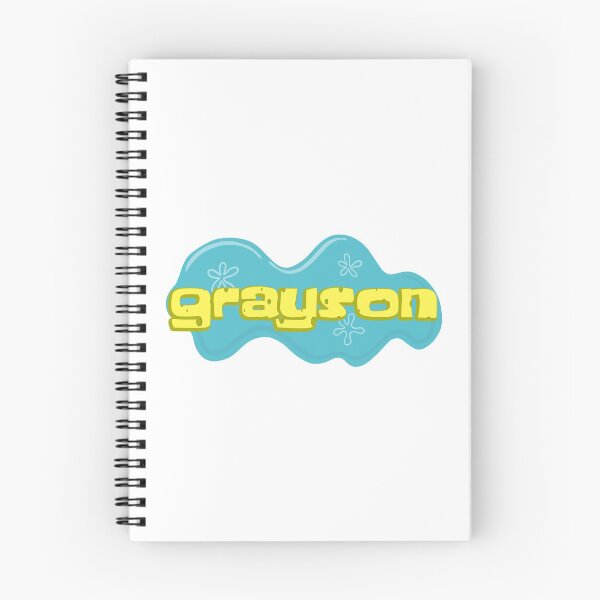Item preview, Boy Name Grayson in SpongeBob Cartoon Style designed and sold by Space-Bug.