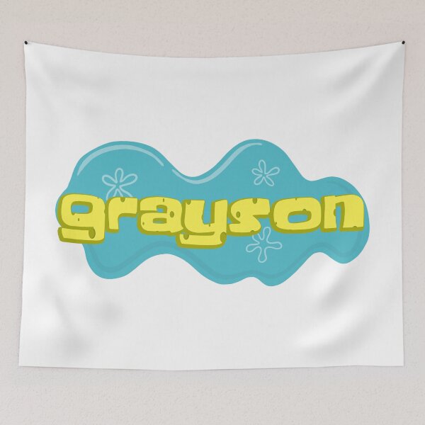 Item preview, Boy Name Grayson in SpongeBob Cartoon Style designed and sold by Space-Bug.