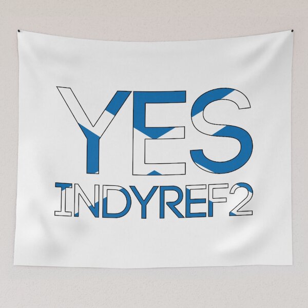 Item preview, YES INDYREF2, Scottish Independence Saltire Flag Text Slogan designed and sold by MacPean.