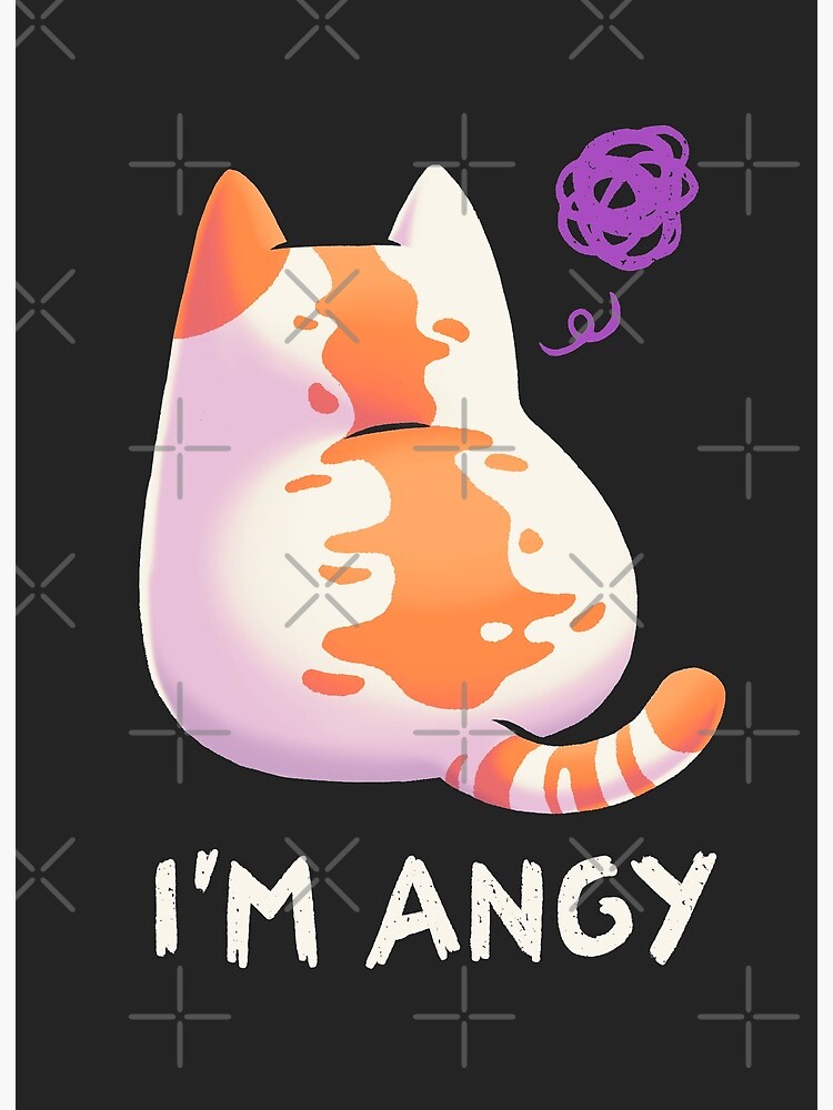 No Talk Me I'm Angry ,cute cat , angry cat , kitty Mouse Pad