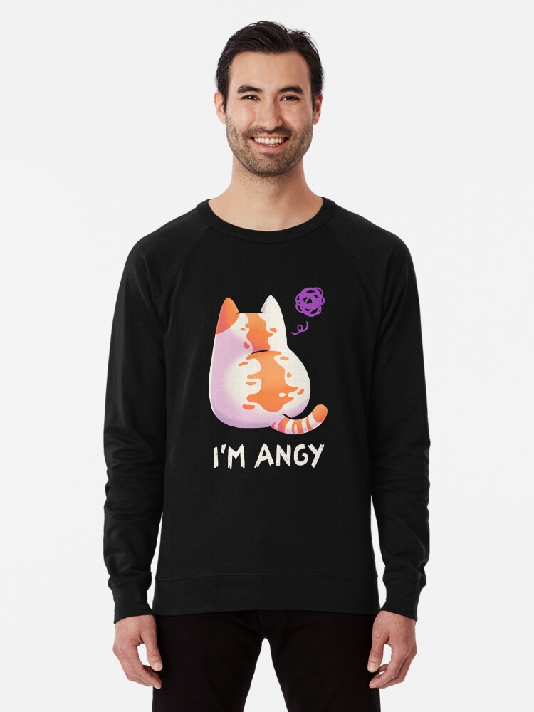 No Talk Me Im Angy // Angry Kitty Meme, Fluffy, Kawaii Art Print