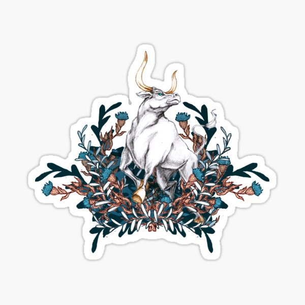 White Ox zodiac of year 2021 Sticker