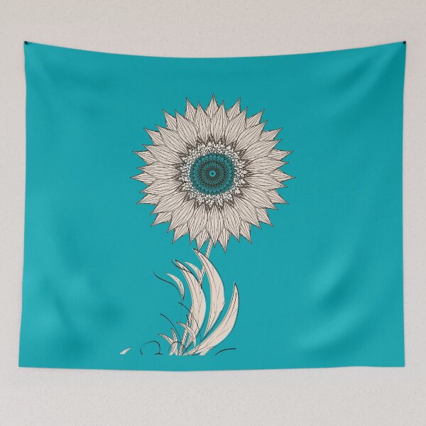 Item preview, sunflower in earth tones designed and sold by magenta-dream.