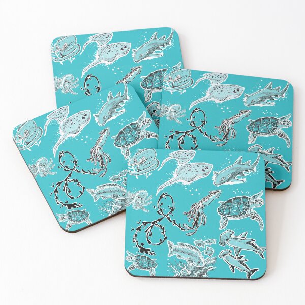 Item preview, Sea Life Bandana Collage designed and sold by reschasketch.
