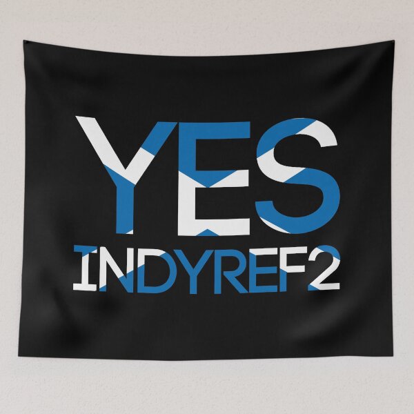 Item preview, YES INDYREF2, Scottish Independence Saltire Flag Text Slogan designed and sold by MacPean.