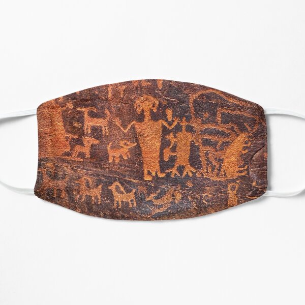 Native American. Prehistoric Petroglyphs. Mask