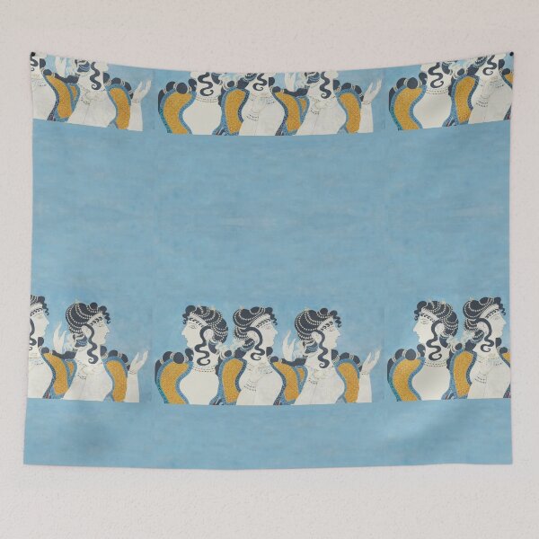 Item preview, Minoan Ladies in Blue fresco after Emile Gilliéron designed and sold by WillowNox7.
