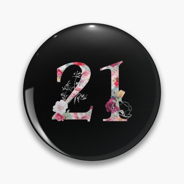 Item preview, Flower Number Twenty One Spring Flower Bloom Celebrating 21 designed and sold by Space-Bug.
