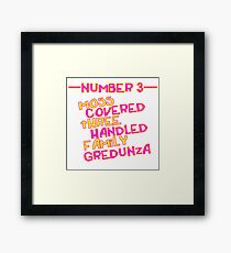 MOVE NUMBER 3 - Moss Covered 3 handled family Gredunza Framed Print