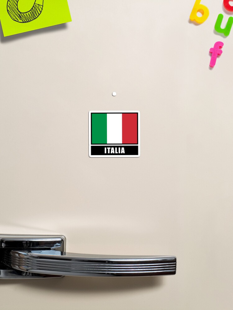 Magnet avec l'œuvre « Italie drapeau italien drapeau squadra azzurra » de  l'artiste GeogDesigns
